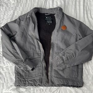 Matix Gray Jacket with Brown Accent